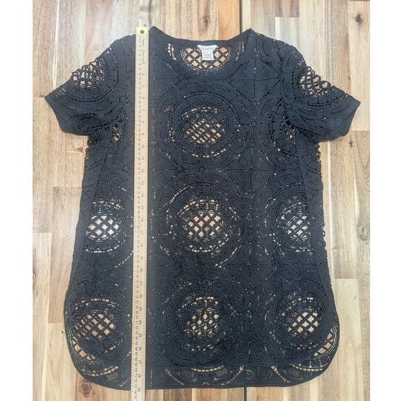 Sundance Shadow Dance Crochet Shirt Size Small - Picture 5 of 6